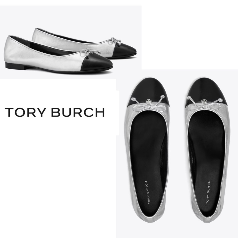 NWT Tory Burch Cap-Toe Ballet Flats, 7